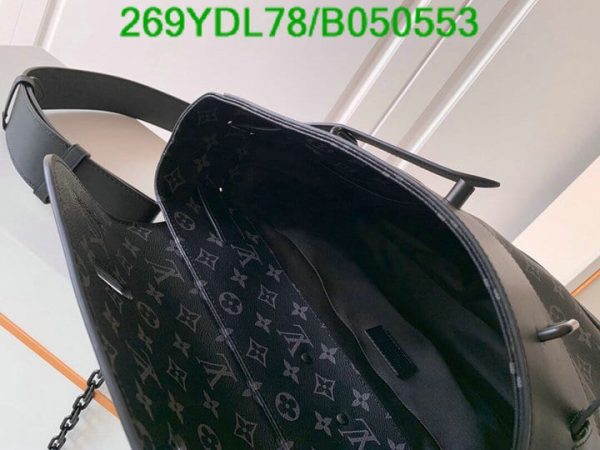 Louis Vuitton 1:1 Mirror Replica Steamer Bag Monogram Eclipse Canvas PM B050553312456