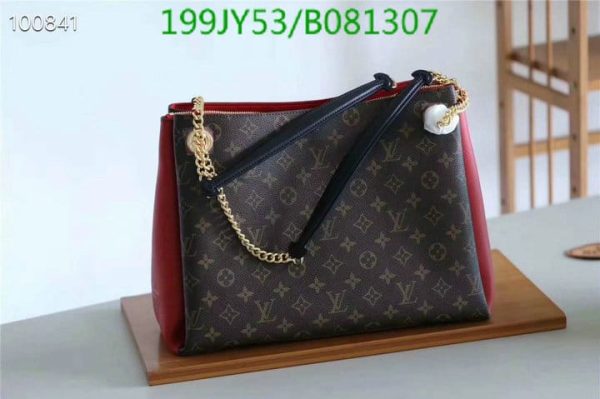 Louis Vuitton 1:1 Mirror Replica Surene Handbag Monogram Canvas with Leather B081107137654