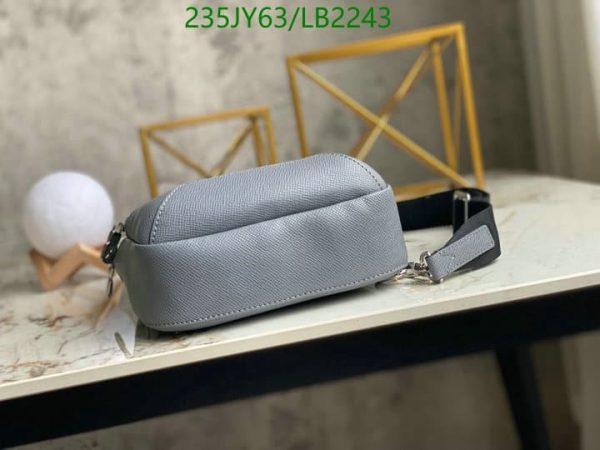 Louis Vuitton 1:1 Mirror Replica Taiga Avenue sling bag in beige and gris bubble gum color  LB22437654390