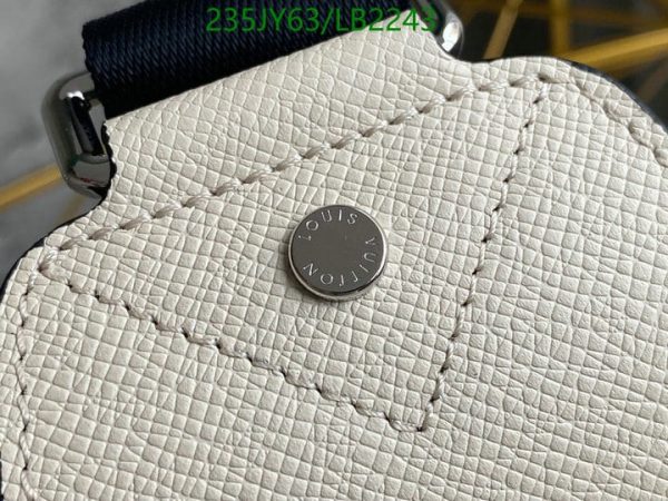 Louis Vuitton 1:1 Mirror Replica Taiga Avenue sling bag in beige and gris bubble gum color  LB22437654390