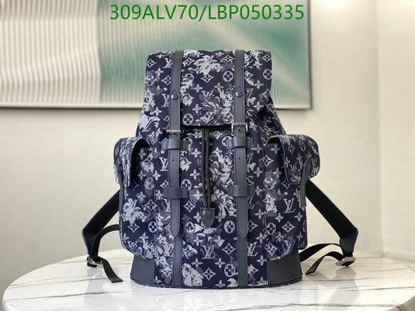 Louis Vuitton 1:1 Mirror Replica Tapestry Christopher PM Backpack LBP0503352368