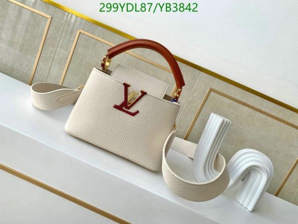 Louis Vuitton 1:1 Mirror Replica Taurillon Ayers Capucines Mini HandBag YB38421245896