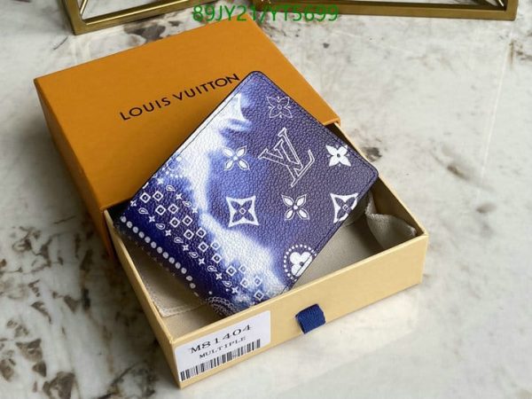 Louis Vuitton 1:1 Mirror Replica Tie-dye Leather Folding Wallet YT56990754892