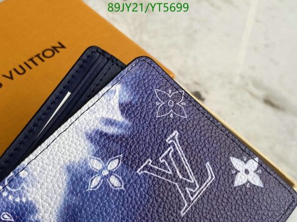 Louis Vuitton 1:1 Mirror Replica Tie-dye Leather Folding Wallet YT56990754892