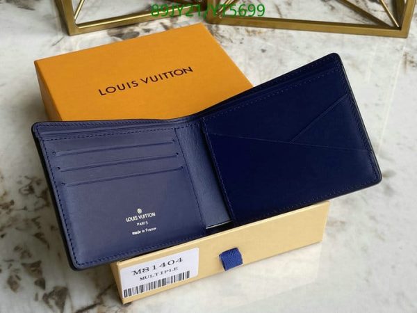 Louis Vuitton 1:1 Mirror Replica Tie-dye Leather Folding Wallet YT56990754892