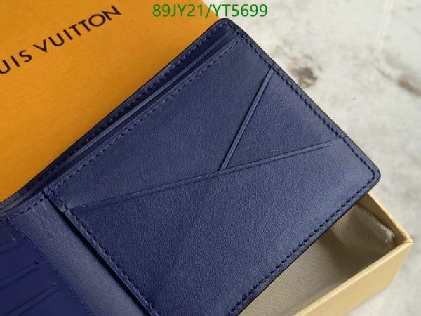 Louis Vuitton 1:1 Mirror Replica Tie-dye Leather Folding Wallet YT56990754892