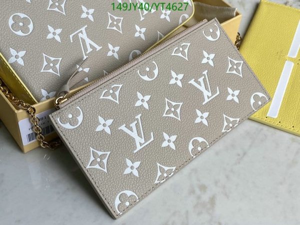 Louis Vuitton 1:1 Mirror Replica Tourterelle Empreinte Pochette Felicie YT46273125673