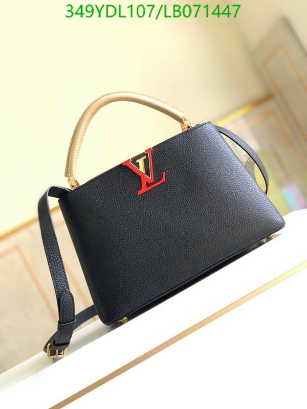 Louis Vuitton 1:1 Mirror Replica Tricolor Capucines Bag LB07144726984