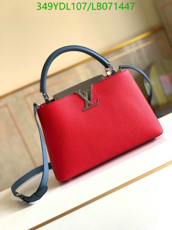 Louis Vuitton 1:1 Mirror Replica Tricolor Capucines Bag LB07144726984