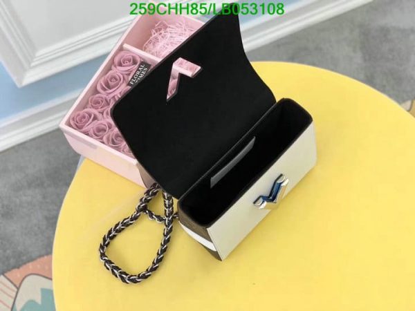 Louis Vuitton 1:1 Mirror Replica Twist Chain Wallet Multicolor Calfskin Leather Clutch LB05310878654