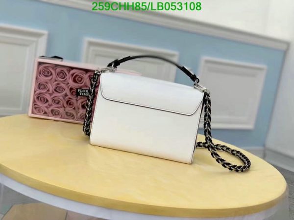 Louis Vuitton 1:1 Mirror Replica Twist Chain Wallet Multicolor Calfskin Leather Clutch LB05310878654