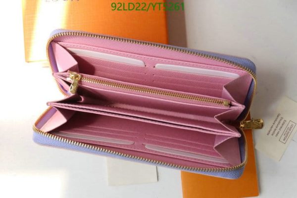 Louis Vuitton 1:1 Mirror Replica  Unisex Leather Long Wallet YT52615632149