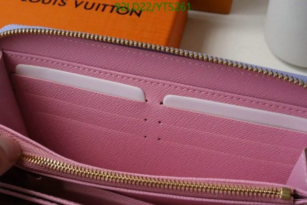 Louis Vuitton 1:1 Mirror Replica  Unisex Leather Long Wallet YT52615632149