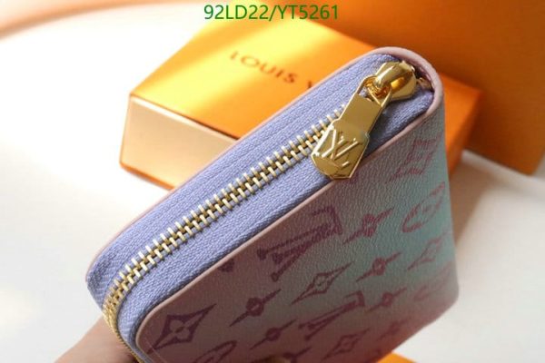 Louis Vuitton 1:1 Mirror Replica  Unisex Leather Long Wallet YT52615632149