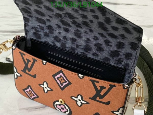 Louis Vuitton 1:1 Mirror Replica Wild At Heart Felicie Strap &Go Giant Monogram Print Cross BodyBag LB10446754325