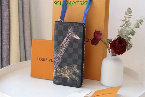 Louis Vuitton 1:1 Mirror Replica Zippy Wallet Vertical YT52745243690