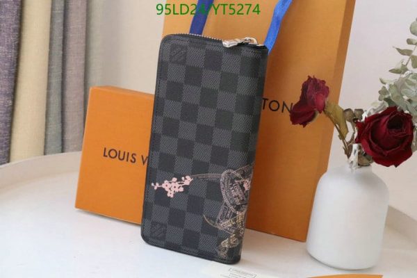 Louis Vuitton 1:1 Mirror Replica Zippy Wallet Vertical YT52745243690