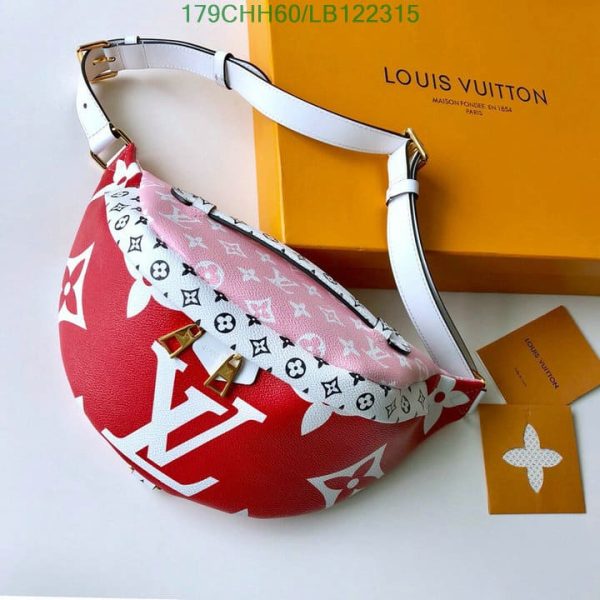 Louis Vuitton 1:1 Mirror Replica bum bag pink LB12231591453