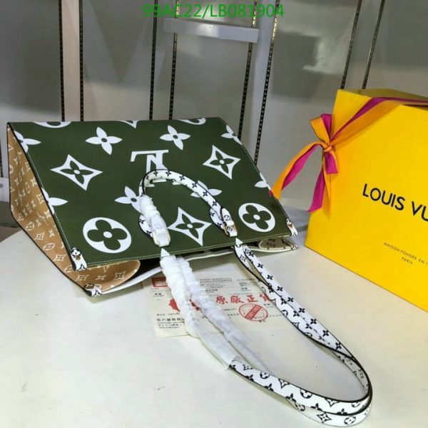 Louis Vuitton AAA+ Replica Green Monogram Onthego Tote LB08190452648