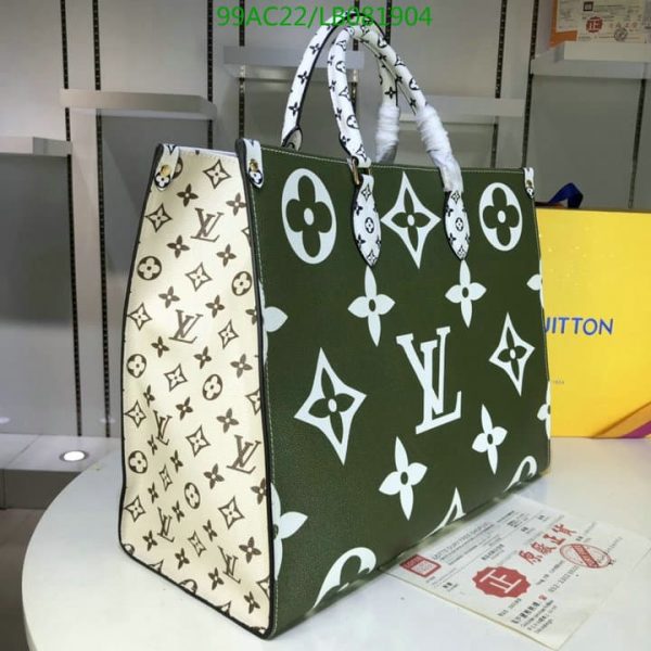 Louis Vuitton AAA+ Replica Green Monogram Onthego Tote LB08190452648