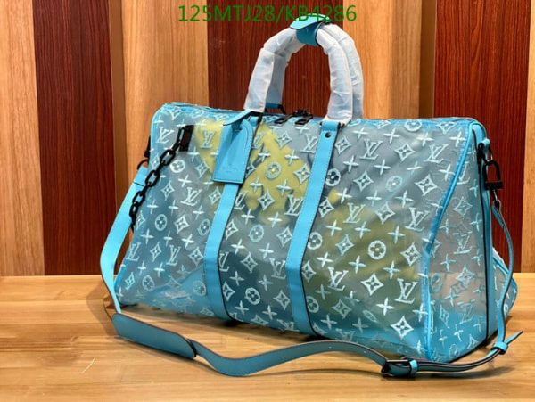 Louis Vuitton AAA+ Reolica Keepall Bandoulière Glaze Canvas Travel Bag KB42865497327