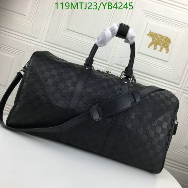 Louis Vuitton AAA+ Replic Damier Graphite 55 Keepall Travel Bag YB42457512850