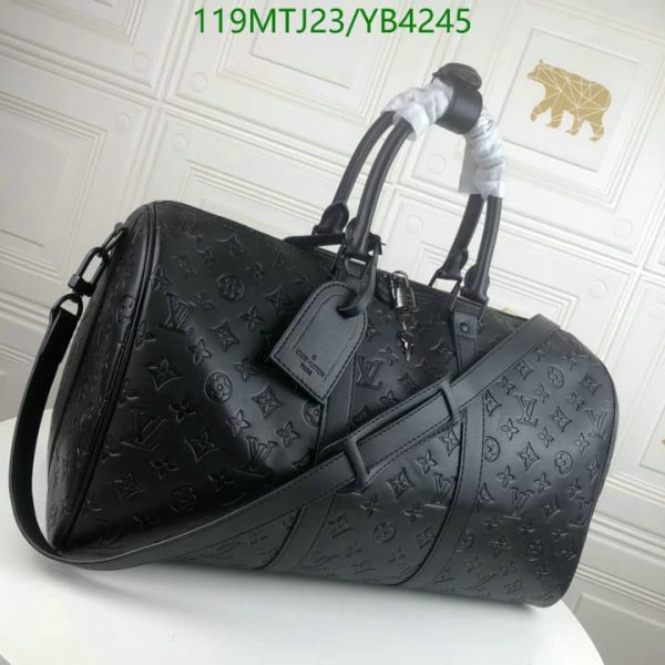 Louis Vuitton AAA+ Replic Damier Graphite 55 Keepall Travel Bag YB42457512850