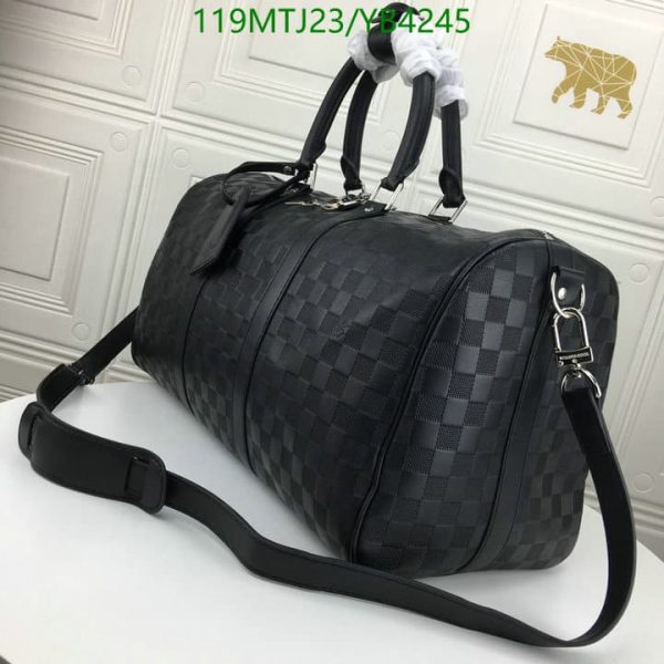 Louis Vuitton AAA+ Replic Damier Graphite 55 Keepall Travel Bag YB42457512850