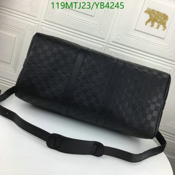 Louis Vuitton AAA+ Replic Damier Graphite 55 Keepall Travel Bag YB42457512850