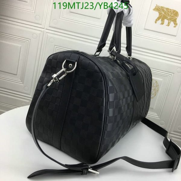 Louis Vuitton AAA+ Replic Damier Graphite 55 Keepall Travel Bag YB42457512850