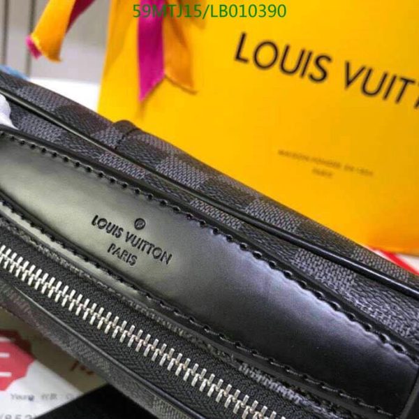 Louis Vuitton AAA+ Replica Ambler Damier Graphite Bumbag LB01039054106