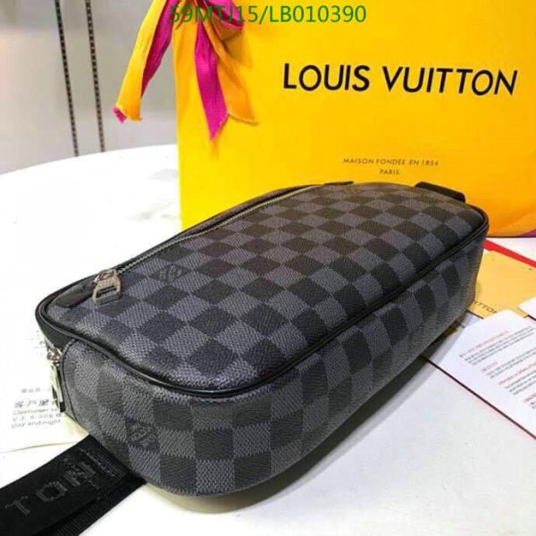 Louis Vuitton AAA+ Replica Ambler Damier Graphite Bumbag LB01039054106