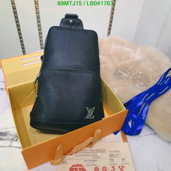 Louis Vuitton AAA+ Replica Avenue Sling Bag Taiga Leather  LB04176335784