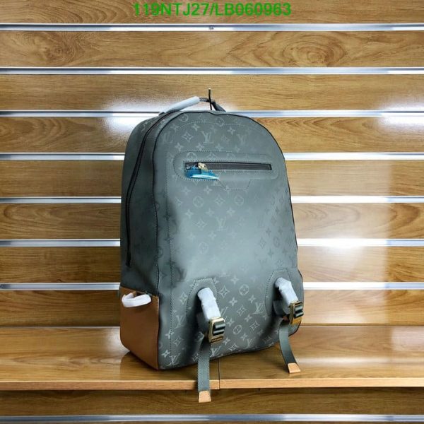 Louis Vuitton AAA+ Replica Backpack GM Titanium LB06096320468