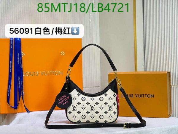 Louis Vuitton AAA+ Replica Bagatelle BB Leather Hobo Bag LB47211829748