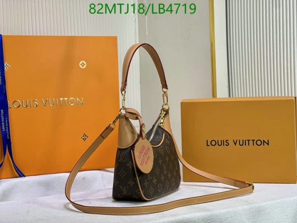 Louis Vuitton AAA+ Replica Bagatelle Medium Canvas Hobo Bag LB47191973918