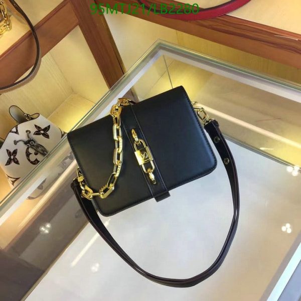 Louis Vuitton AAA+ Replica Black Calfskin Rendez-Vous Bag LB22803173589