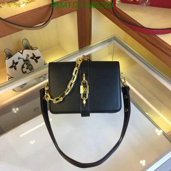 Louis Vuitton AAA+ Replica Black Calfskin Rendez-Vous Bag LB22803173589