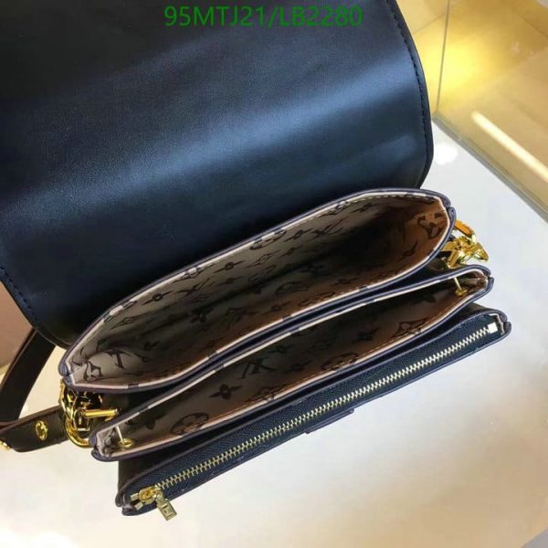 Louis Vuitton AAA+ Replica Black Calfskin Rendez-Vous Bag LB22803173589