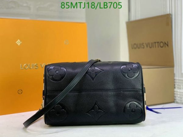 Louis Vuitton AAA+ Replica Black Giant Empreinte Speedy Bandoulière LB70574359843