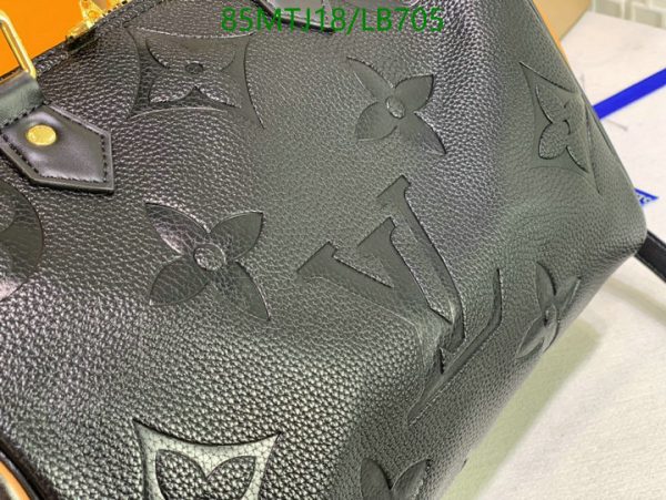 Louis Vuitton AAA+ Replica Black Giant Empreinte Speedy Bandoulière LB70574359843