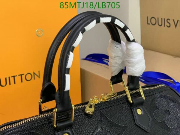 Louis Vuitton AAA+ Replica Black Giant Empreinte Speedy Bandoulière LB70574359843