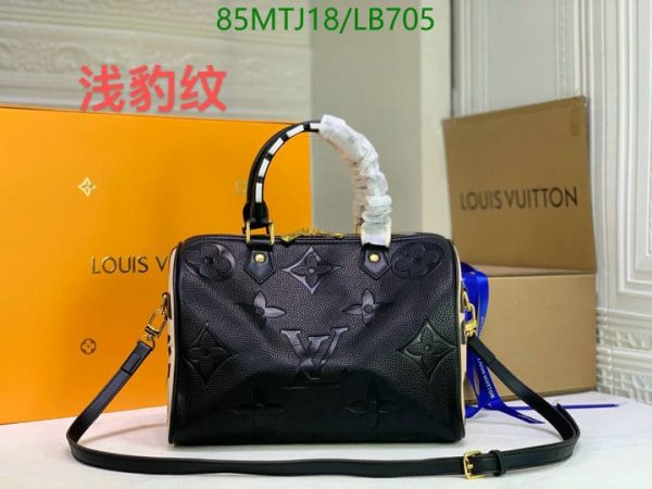 Louis Vuitton AAA+ Replica Black Giant Empreinte Speedy Bandoulière LB70574359843