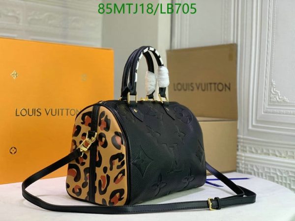 Louis Vuitton AAA+ Replica Black Giant Empreinte Speedy Bandoulière LB70574359843