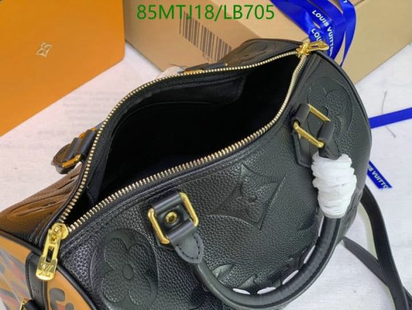 Louis Vuitton AAA+ Replica Black Giant Empreinte Speedy Bandoulière LB70574359843