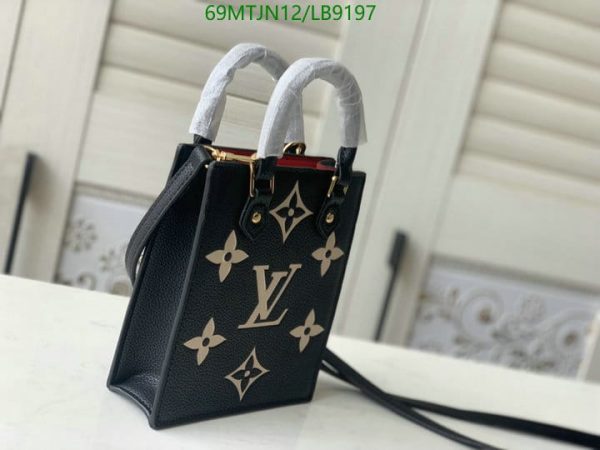 Louis Vuitton AAA+ Replica Black Mini Sac Plat LB91972584569