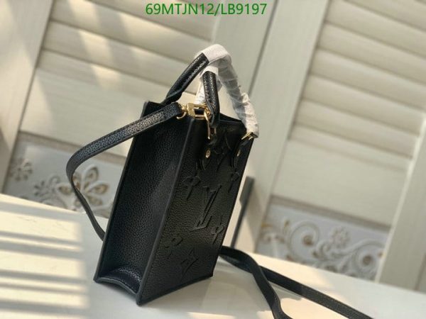 Louis Vuitton AAA+ Replica Black Mini Sac Plat LB91972584569