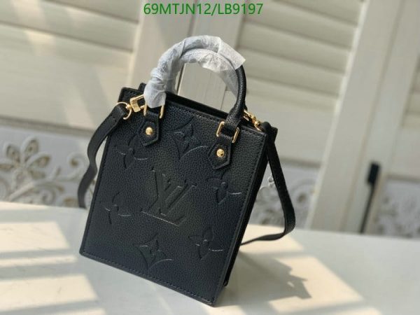 Louis Vuitton AAA+ Replica Black Mini Sac Plat LB91972584569