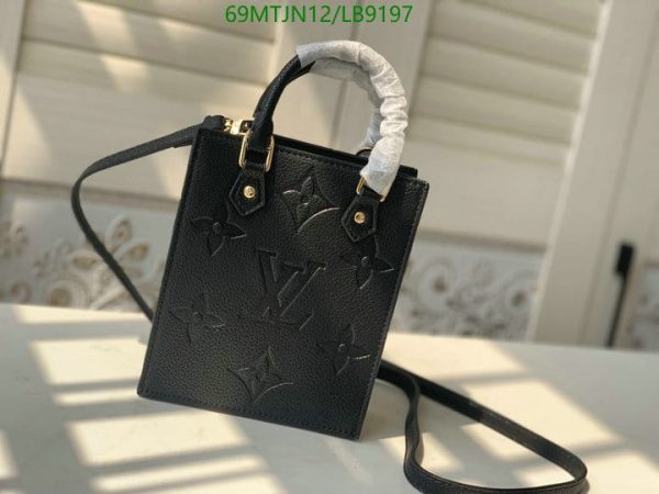 Louis Vuitton AAA+ Replica Black Mini Sac Plat LB91972584569