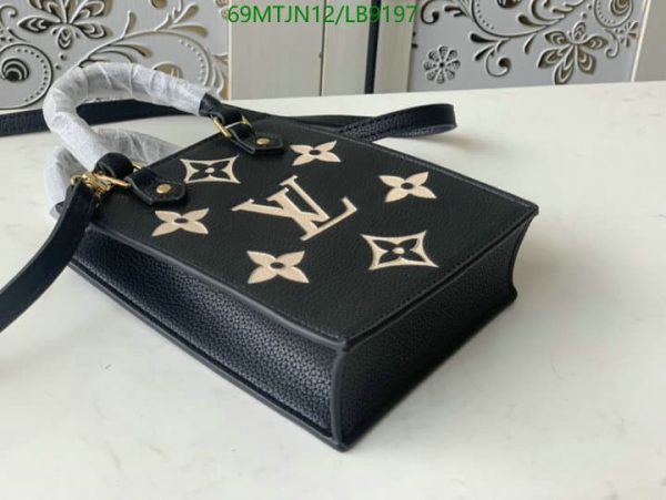 Louis Vuitton AAA+ Replica Black Mini Sac Plat LB91972584569